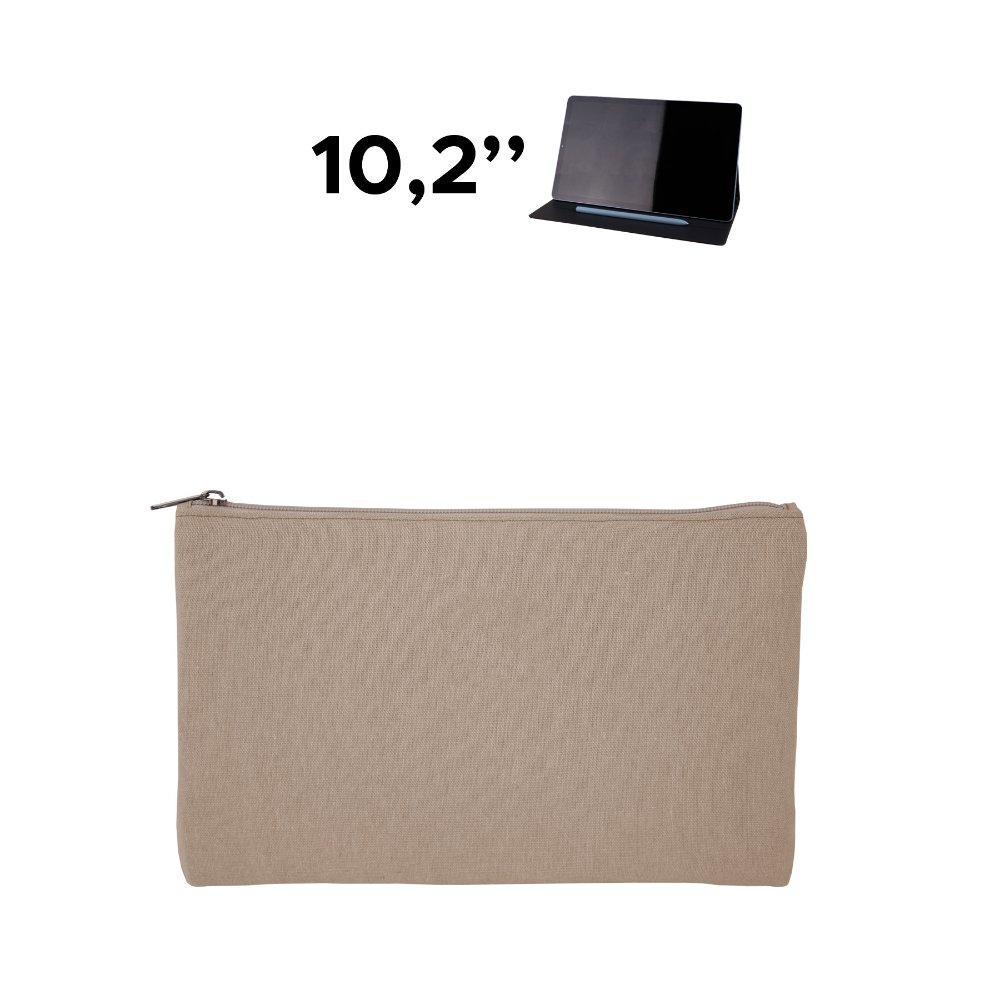 Sacoche ordinateur et tablette coton recyclé 220 g