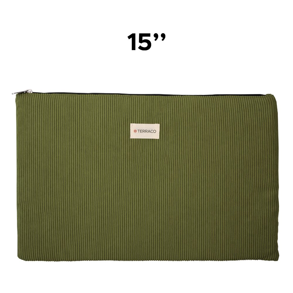Sacoche ordinateur et tablette velours côtelé 300 g