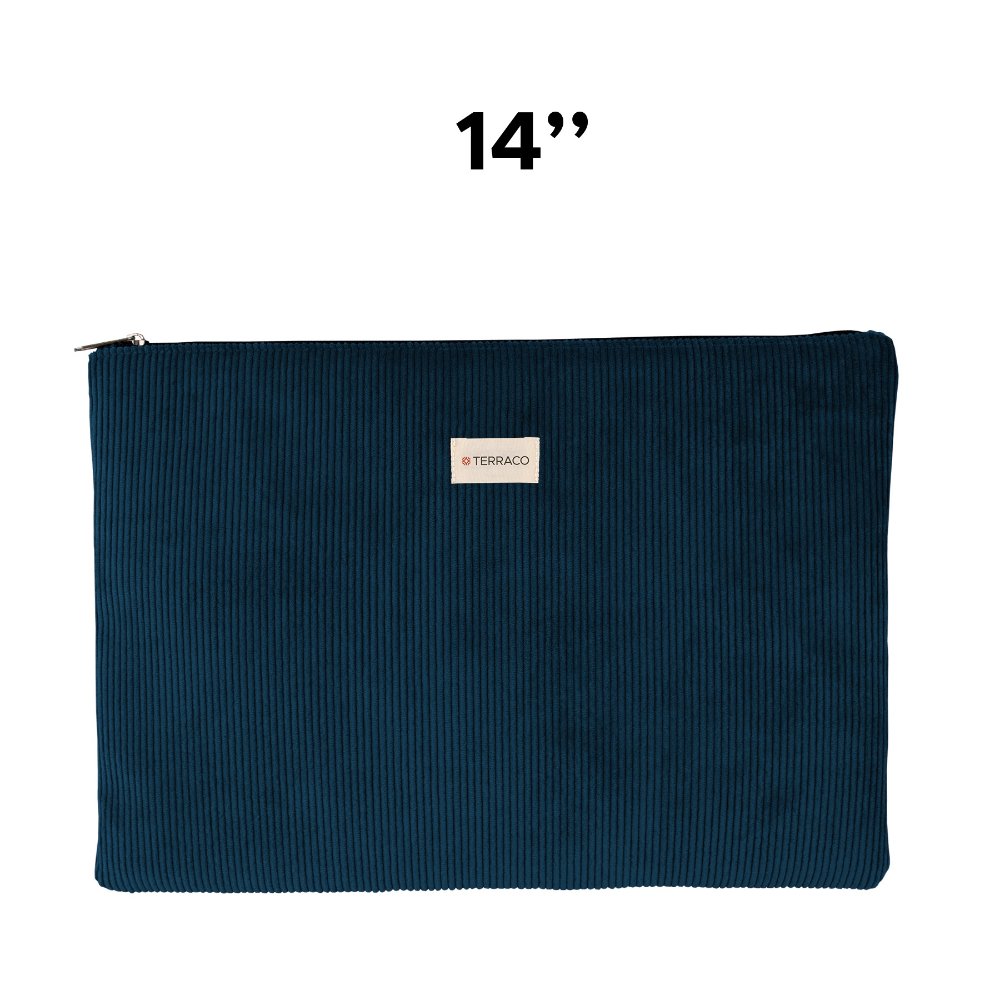 Sacoche ordinateur et tablette velours côtelé 300 g